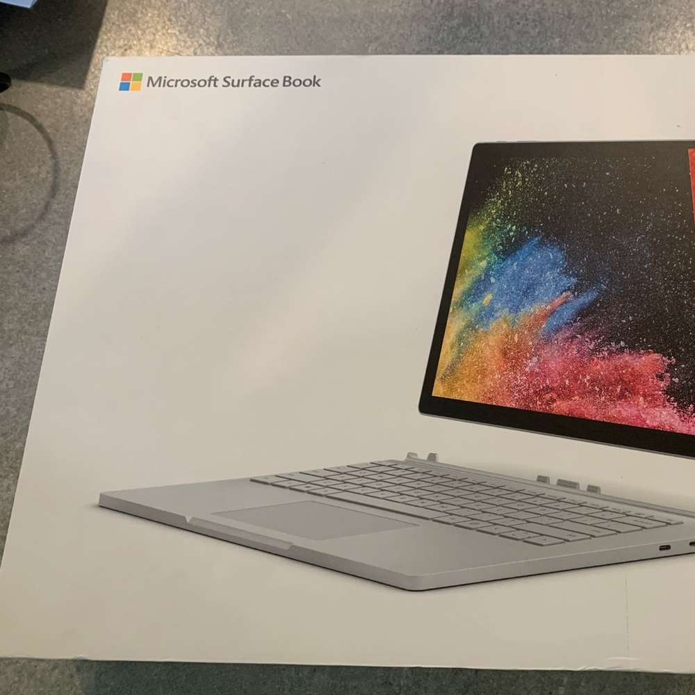 15in microsoft surface book 2 512 gb brand new untouched